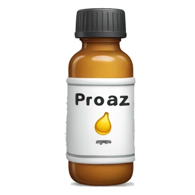 Bottle of prozac sticker