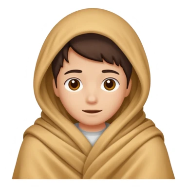 Someone under the blanket sticker