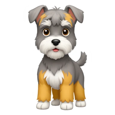 schnauzerwhite mini schnauzer sticker