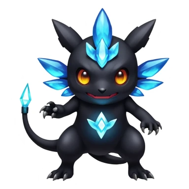 Elemental Dark-type-Electric-type natural Pokémon-Fakémon-creature sticker
