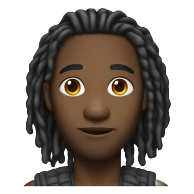 Black guy with dreads sticker