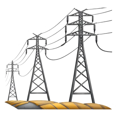 a number of power lines sticker