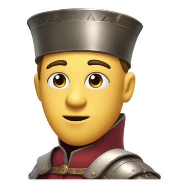 A squire with a brain sticker