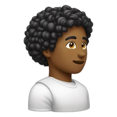 profil gauche d’une tête noire dite tête de Maure, coiffée d’un bandeau blanc. sticker