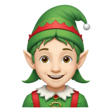 duende navideño con ortodoncia sticker