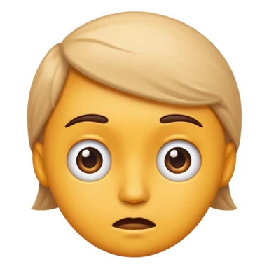 Questioning emoji expression sticker