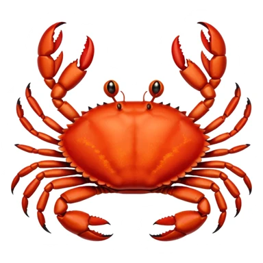 Crab in the fire sticker