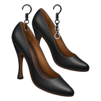 Dangling heels sticker