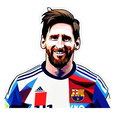 Messi Messi Ankara Messi Messi Ankara Messi gooooooal sticker