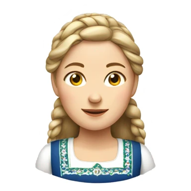 Norwegian female in finnmarksbunad sticker