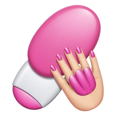 Pink manicure  sticker