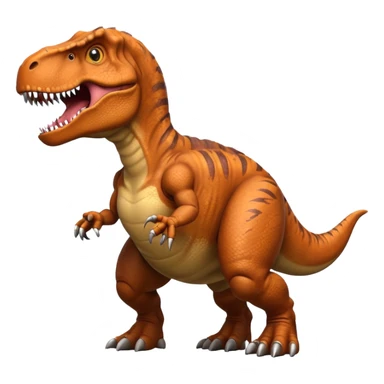 A t-rex with a big arm sticker