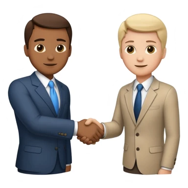 business handshake sticker