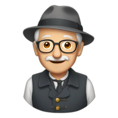 Old France grandpa sticker