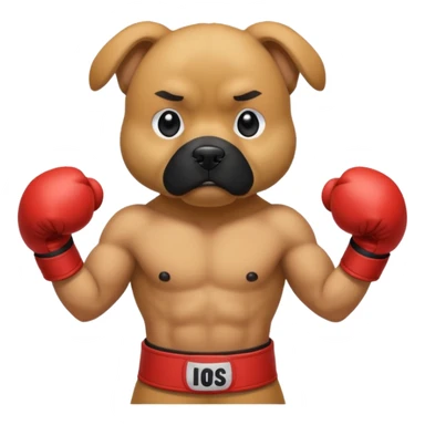 Dog in boxing stance







 sticker