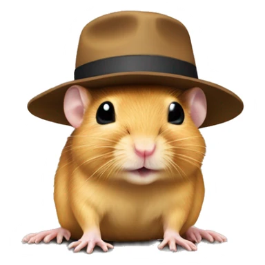 Gerbil with hat  sticker