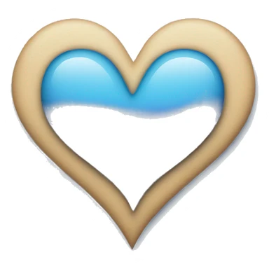 half sky blue half purple heart sticker