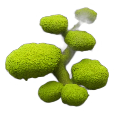 Lichen over tree sticker