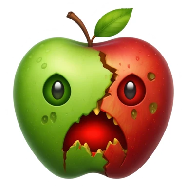Une méchant pomme sticker