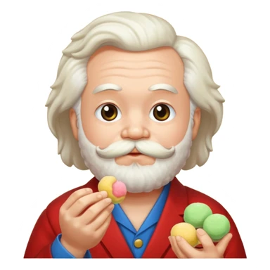 Marx ăn mochi sticker