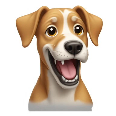 Dog screaming sticker