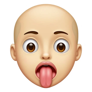 Stick your tongue out  sticker