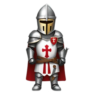 Knights Templar with sword sticker