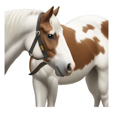 Pinto horse sticker