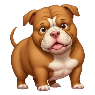 Brown xl bully sticker