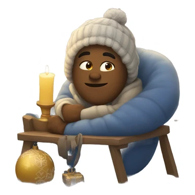 Cozy new year sticker