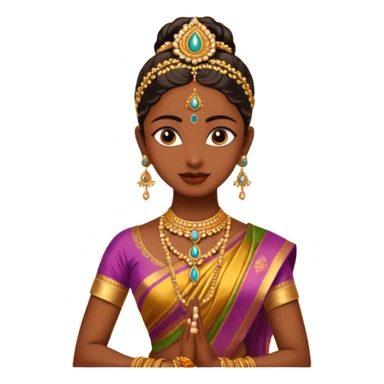 Bharatanatyam dancer sticker