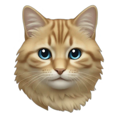 chat campignon bleu sticker