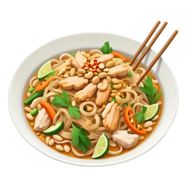 Simple Pad Thai chicken sticker