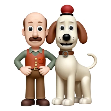 wallace and gromit sticker