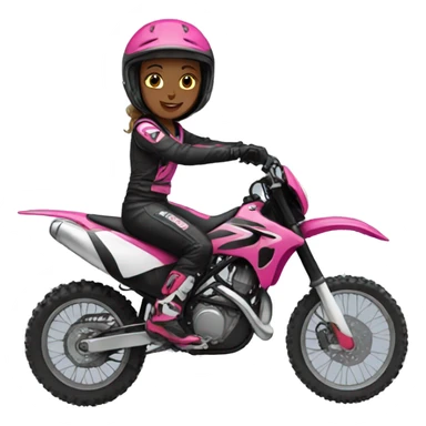 Girl moto cross sticker