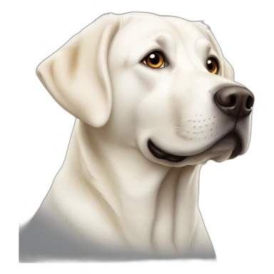 White English Labrador retriever sticker