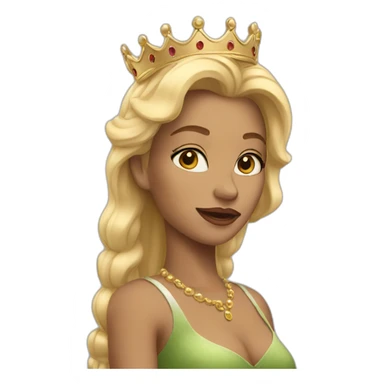 blond Queen  sticker
