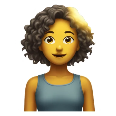 Sunshine with girl sticker