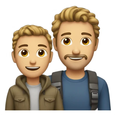 Dad with mile sticker