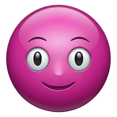 magenta sphere sticker