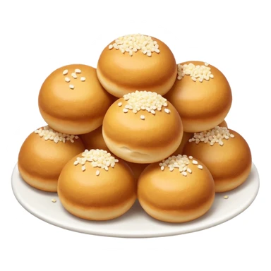 Mini sugar covered dough balls sticker