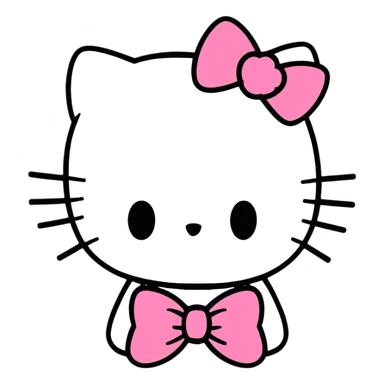 Mad Skull hello kitty sticker