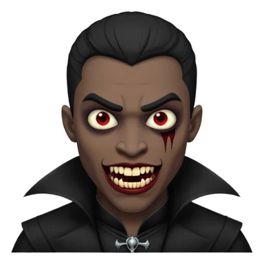 black men Vampires sticker