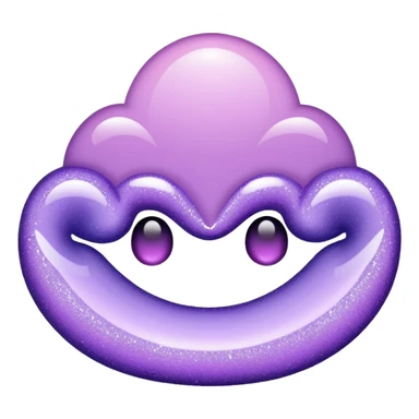 lilac gradient glitter gucci cream sticker