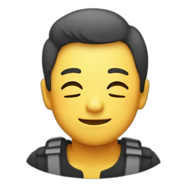 Smile with eyes closed sticker