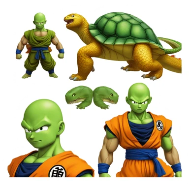 Tortue génial de dragon ball avec goku sticker