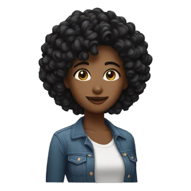 Mulher negra com cabelo curto  sticker