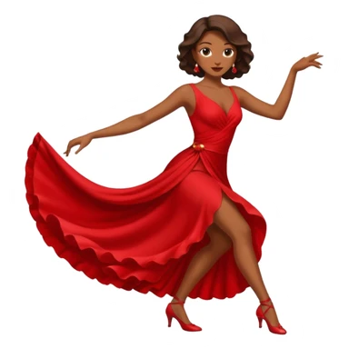 tango dancing woman emoji profile photo sticker