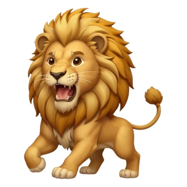 Roaring lion sticker