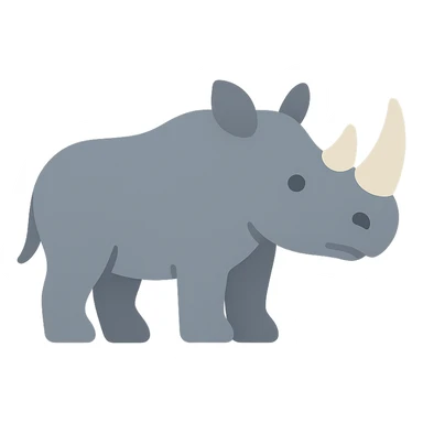 Rhino sticker